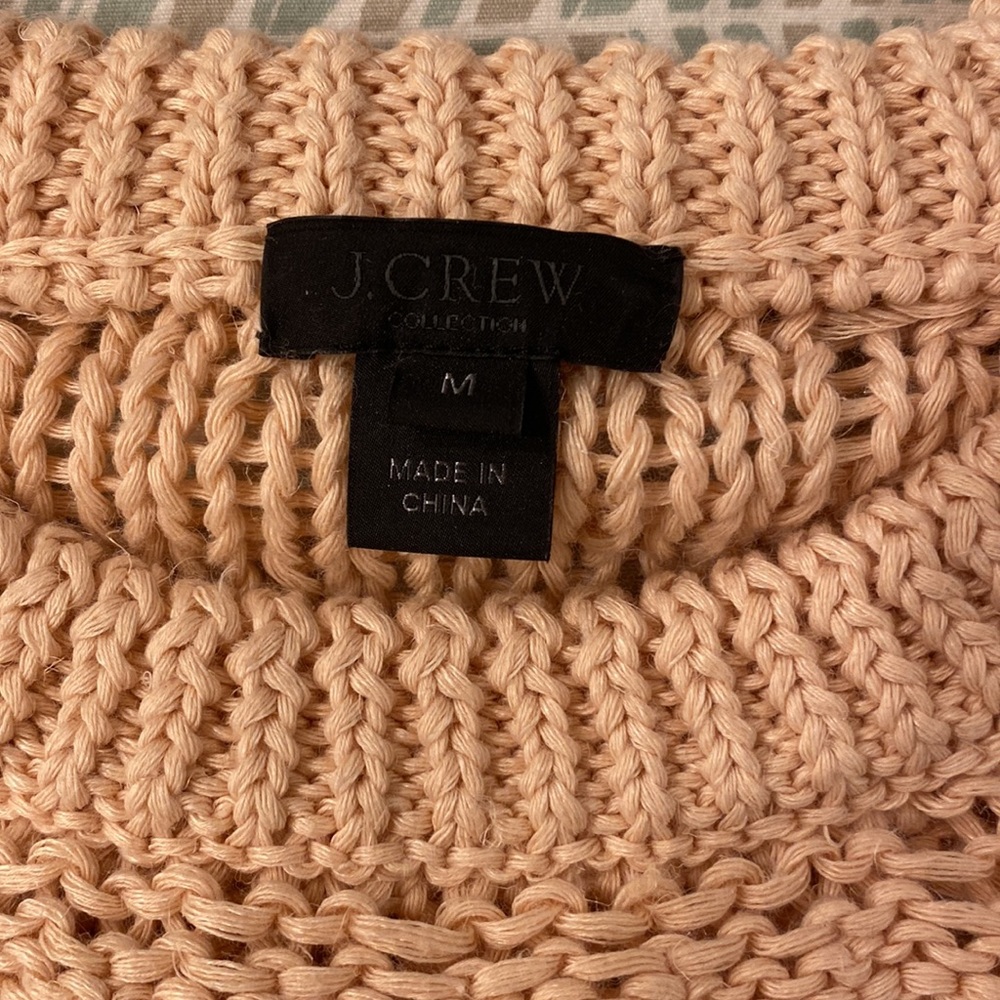 JCrew Collcetion RARE fringe linen blend sweater - Picture 2 of 5